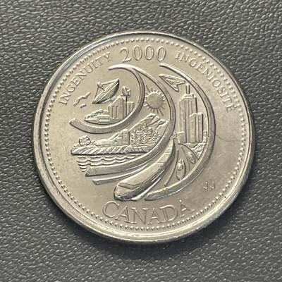 回流1228 - 加拿大2000年25分千禧年纪念币 主题为Ingenuity（创新）