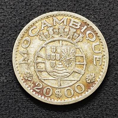 【全场包邮】纯粹捡漏拍491场（免费代拍第28场） - 葡属莫桑比克1955年20埃斯库多（30毫米10克）银币