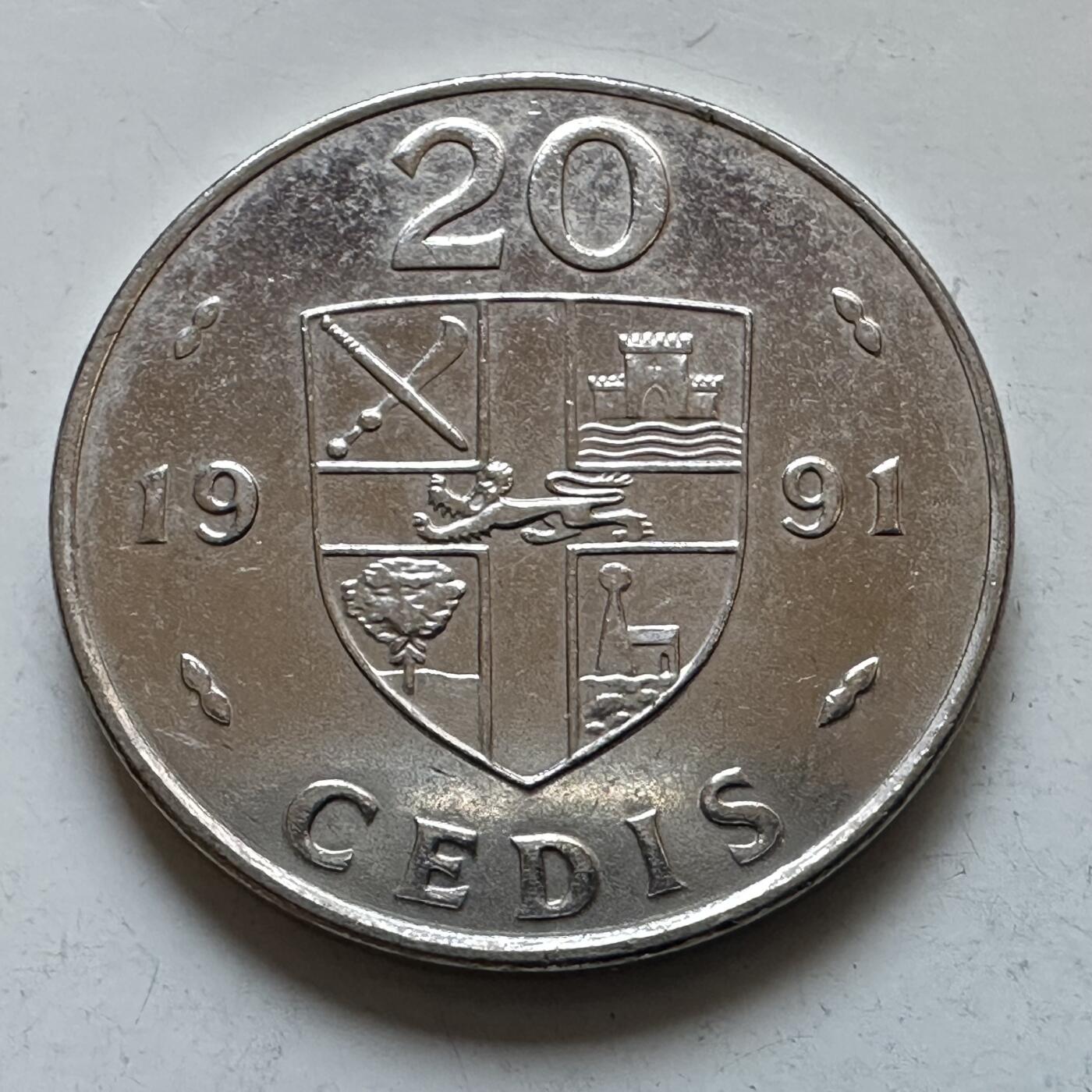 🌹外币初藏🌹🐯2025年第147场  每周二四六晚8️⃣点 接代拍 加纳1991年20赛地