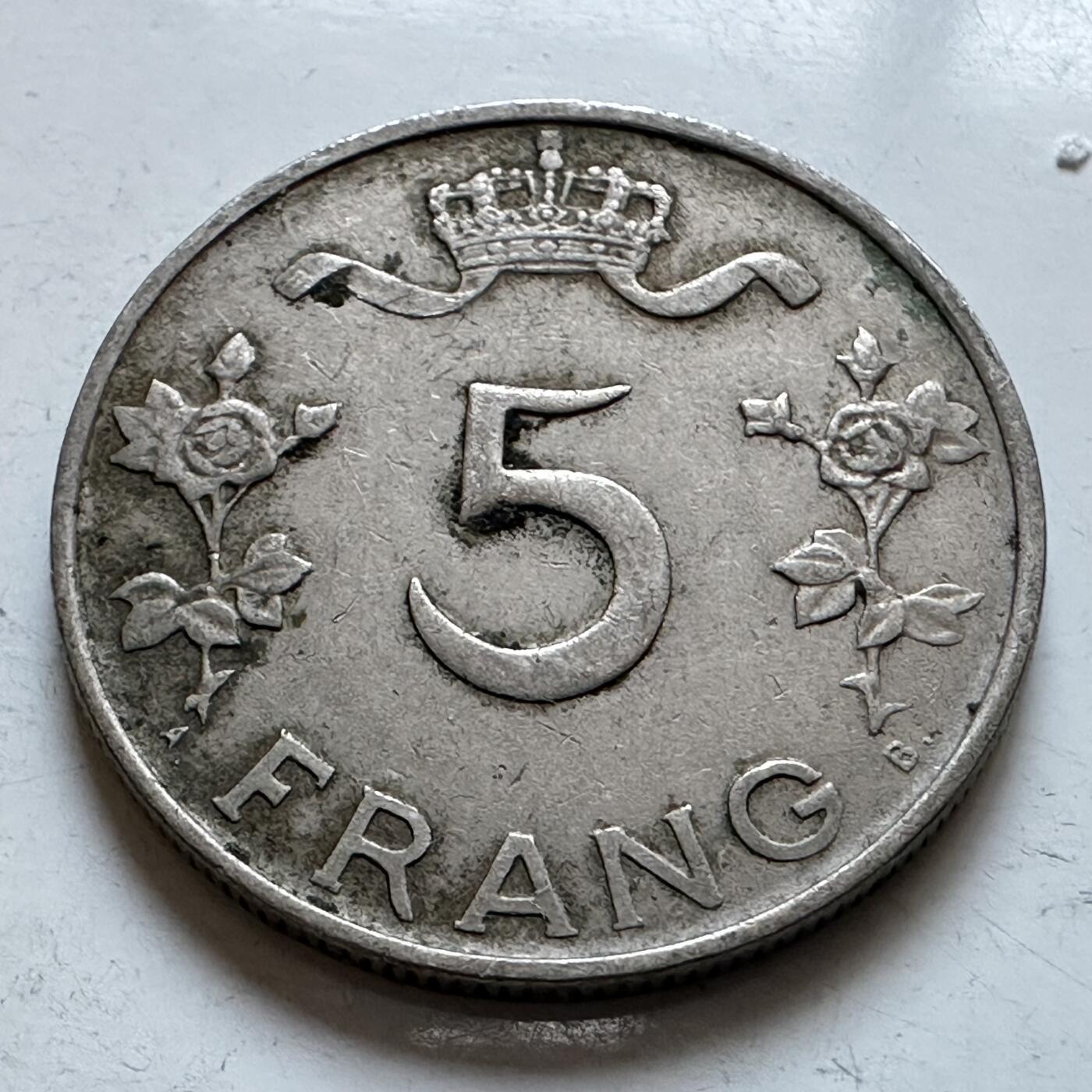 🌹外币初藏🌹🐯2025年第147场  每周二四六晚8️⃣点 接代拍 卢森堡1949年五法郎