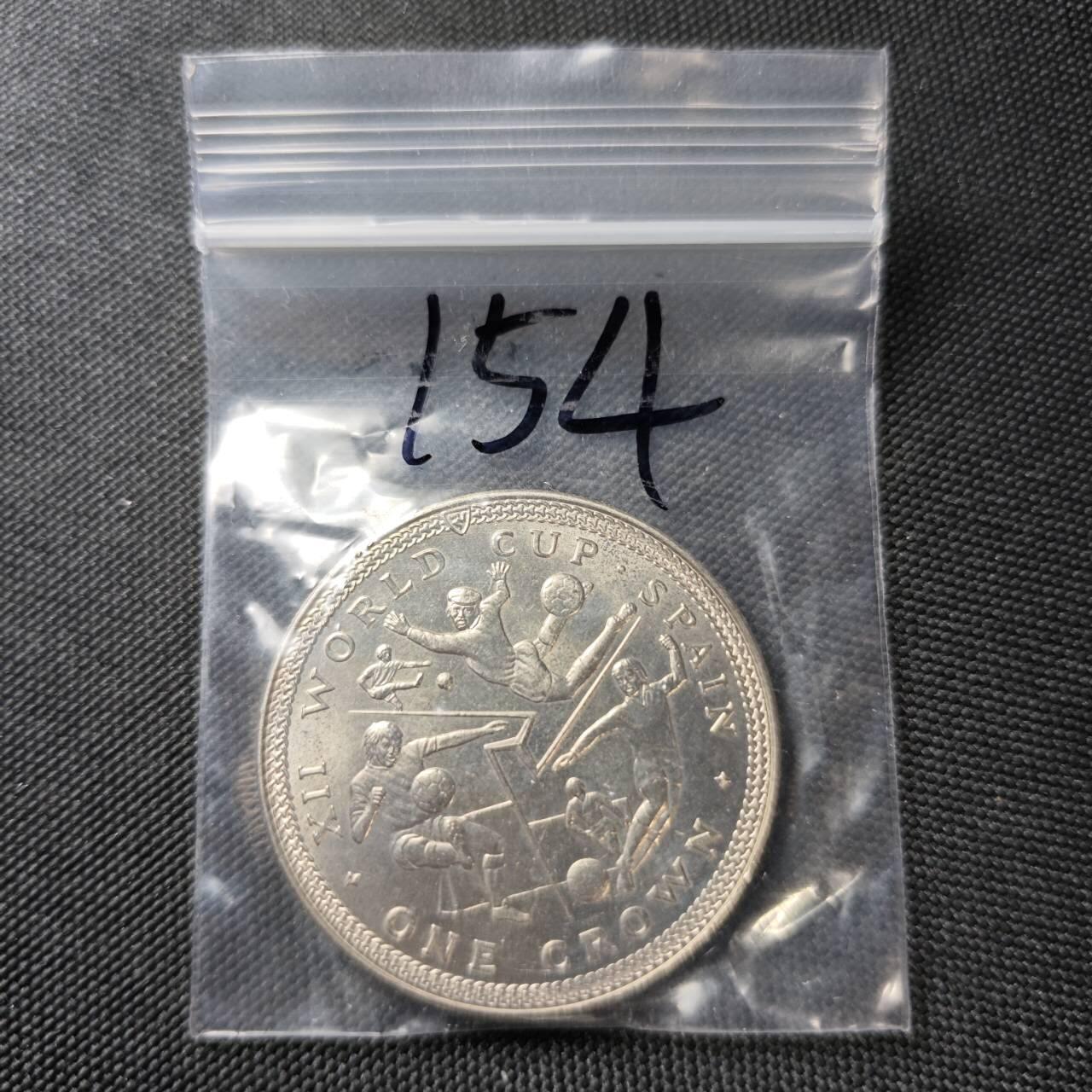 KK钱币收藏小铺 《套币 好品/批量散币专场》  2月预留时间 周末发货   1982马恩岛1克朗形纪念币