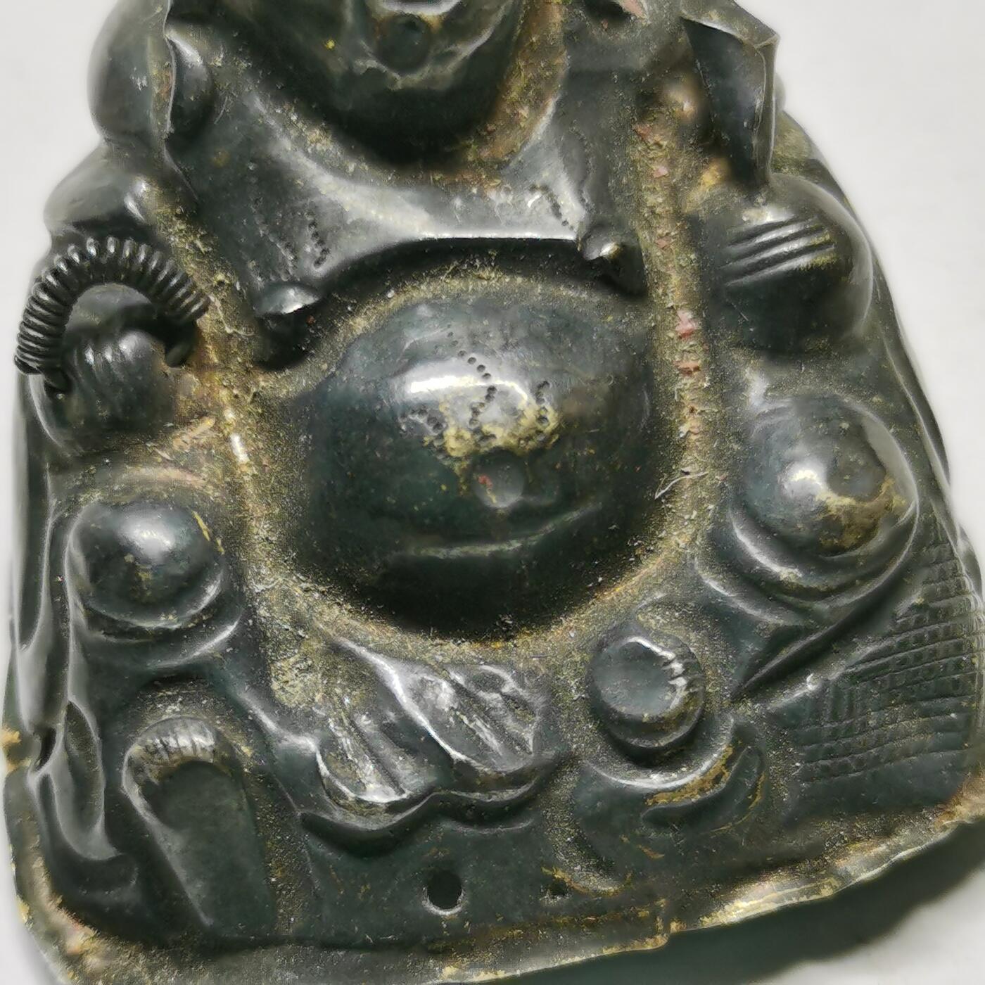 杂件专场91期 清代老银大号佛公，德记款