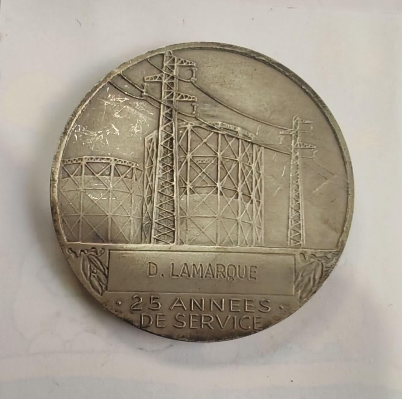 专场 这是法国（EDF/GDF）纪念章，镀银版，直径55mm，重量约72克