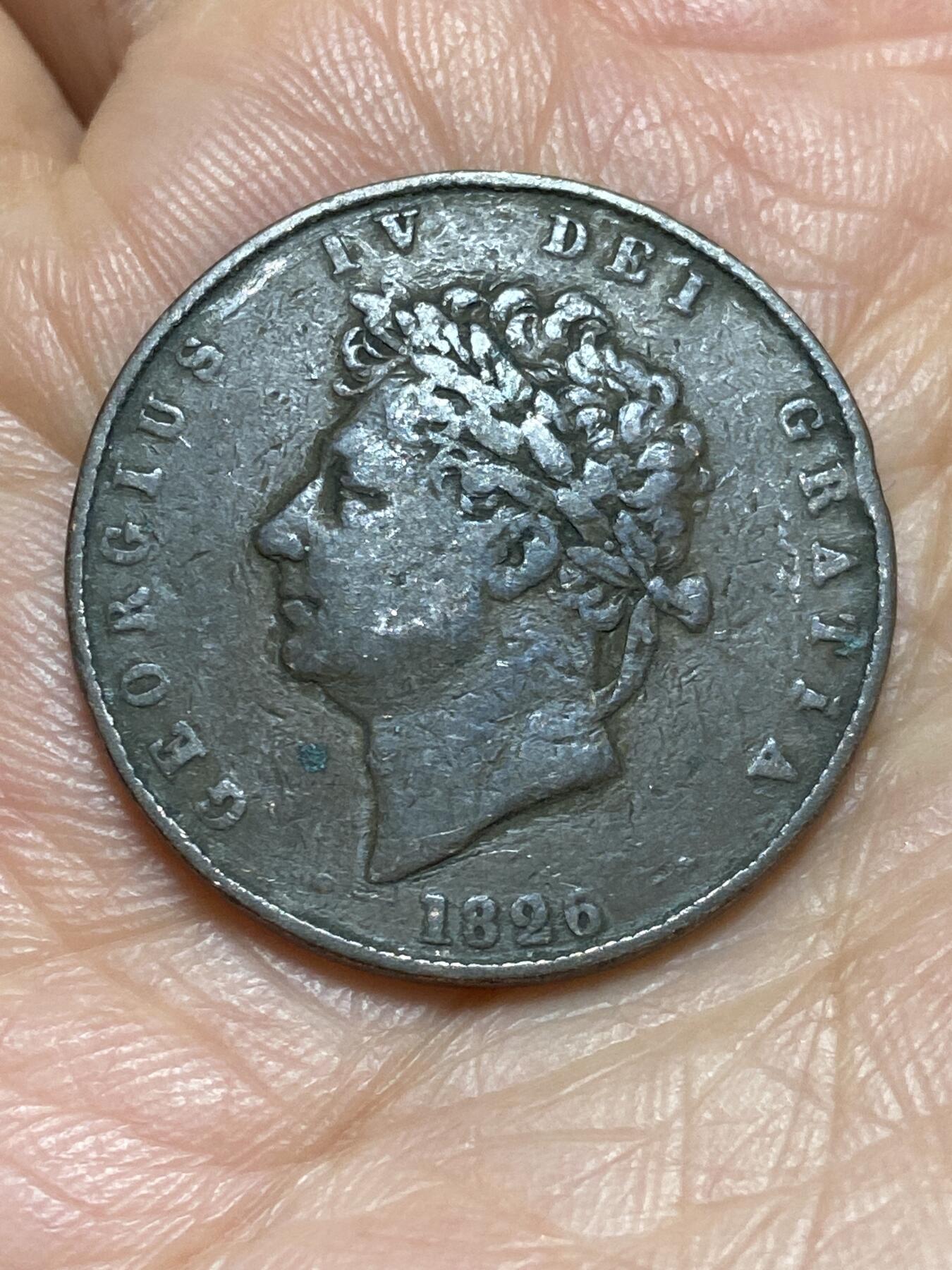 2026年第一场(总第一百七十场）外国好品散币场(免佣金) 少见品种–英国🇬🇧1826年1/2便士(乔治四世时期，仅发行3年)