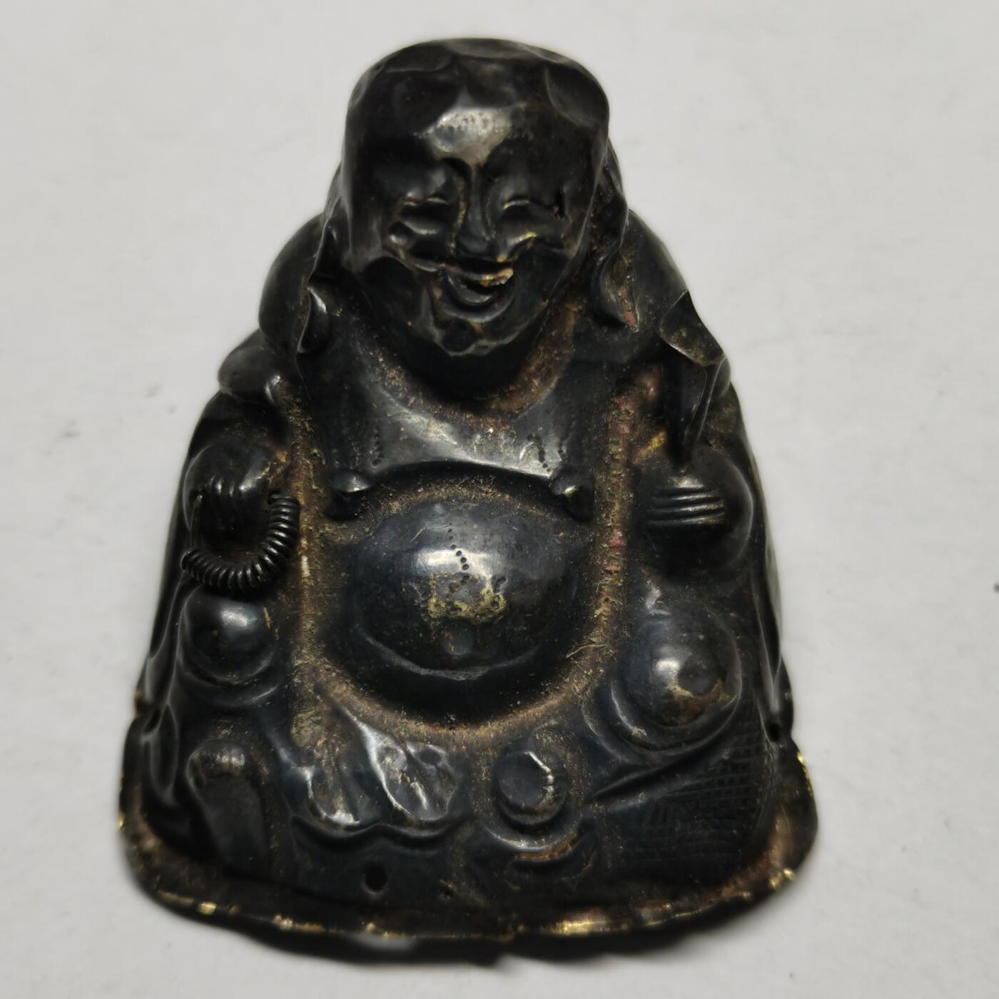 杂件专场91期 清代老银大号佛公，德记款