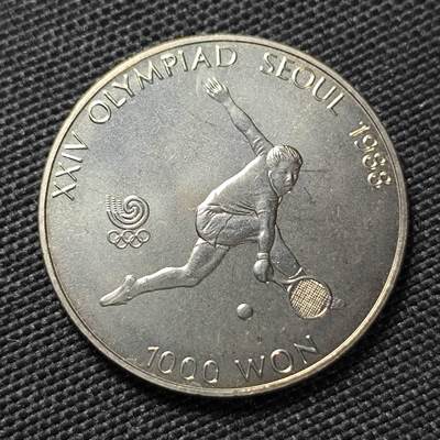 KK钱币收藏小铺 《套币 好品/批量散币专场》  2月预留时间 周末发货 -   1988韩国1000韩元纪念币