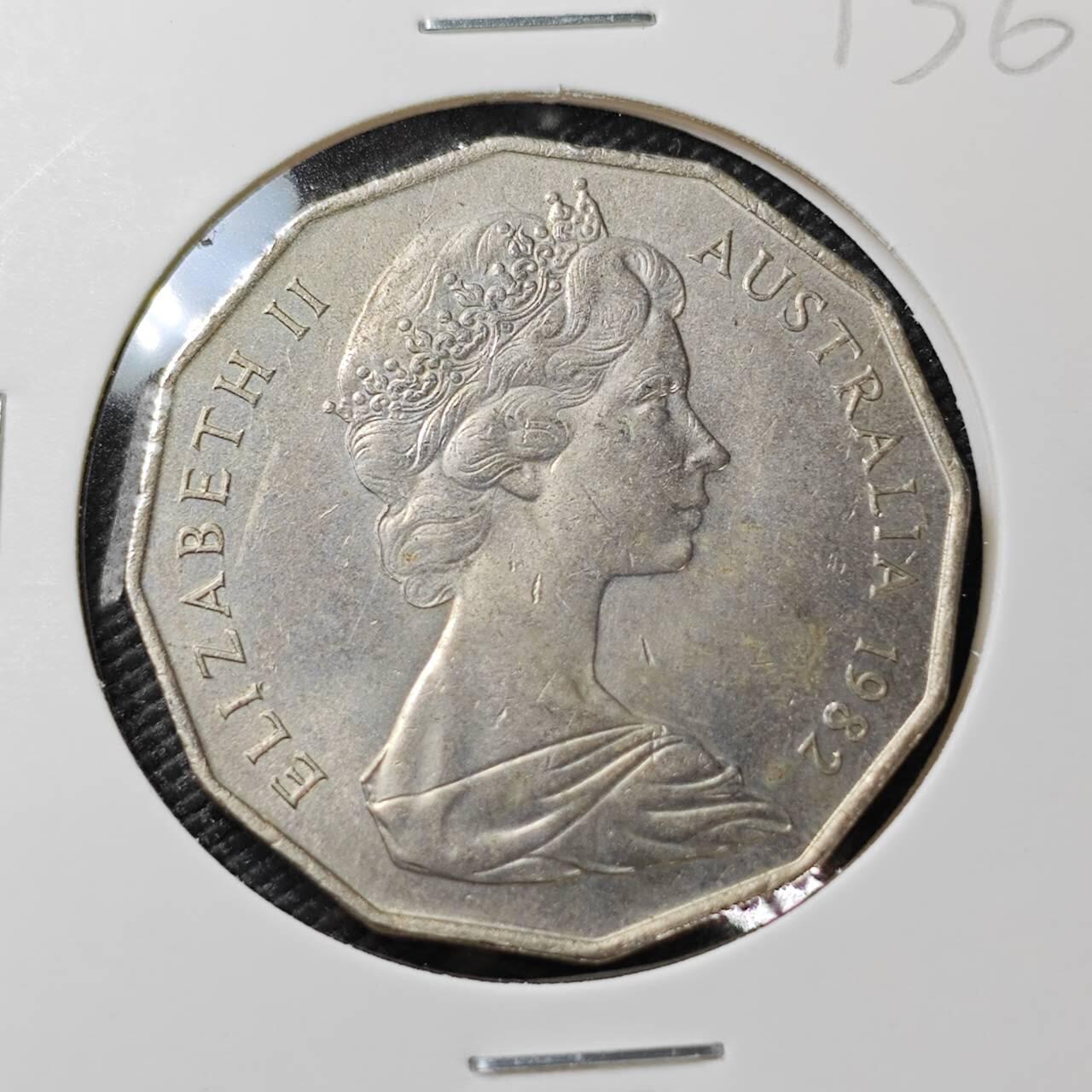 KK钱币收藏小铺 《套币 好品/批量散币专场》  2月预留时间 周末发货  1982 澳大利亚50便士纪念币