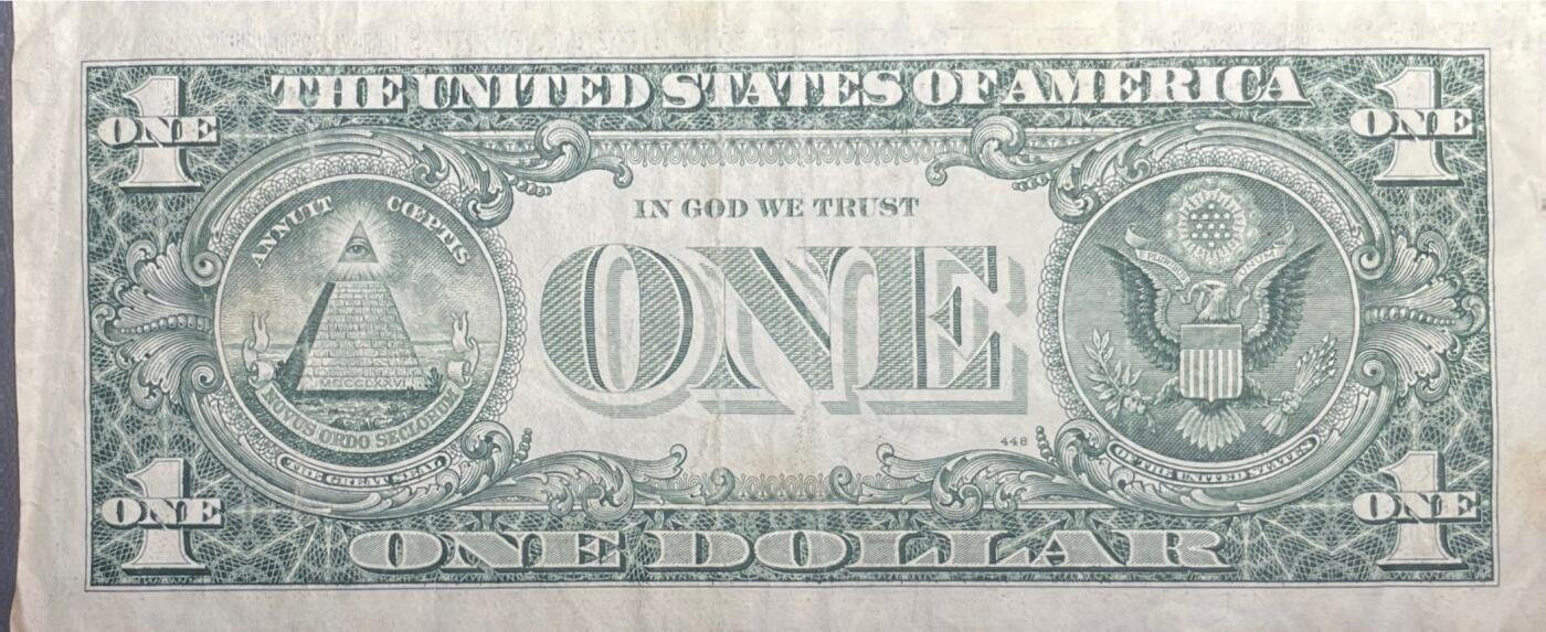 回流1228 美国1988年版1美元联邦储备券 序列号不错 E12829988E