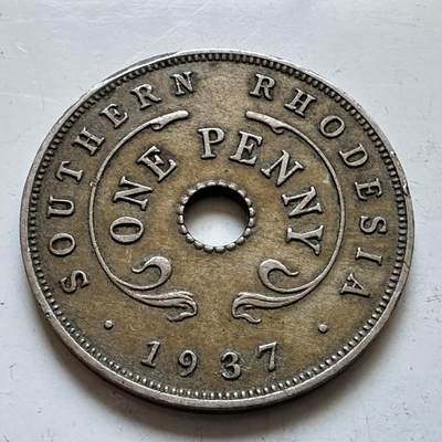 🌹外币初藏🌹🐯2025年第147场  每周二四六晚8️⃣点 接代拍 - 南罗得西亚1937年一便士