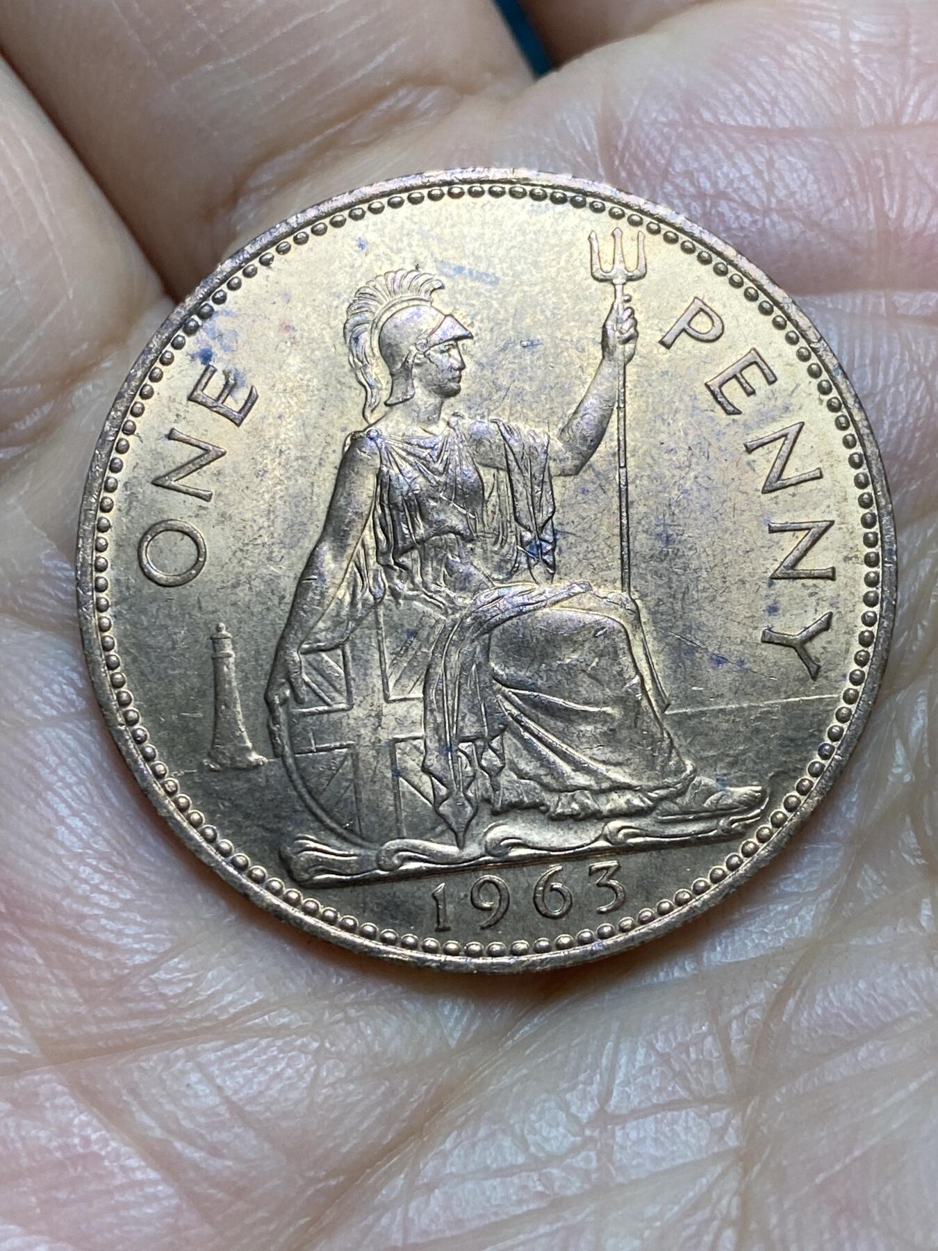 2026年第一场(总第一百七十场）外国好品散币场(免佣金) 原光好品–英国🇬🇧1963年1便士(伊丽莎白二世青年桂冠第二版)