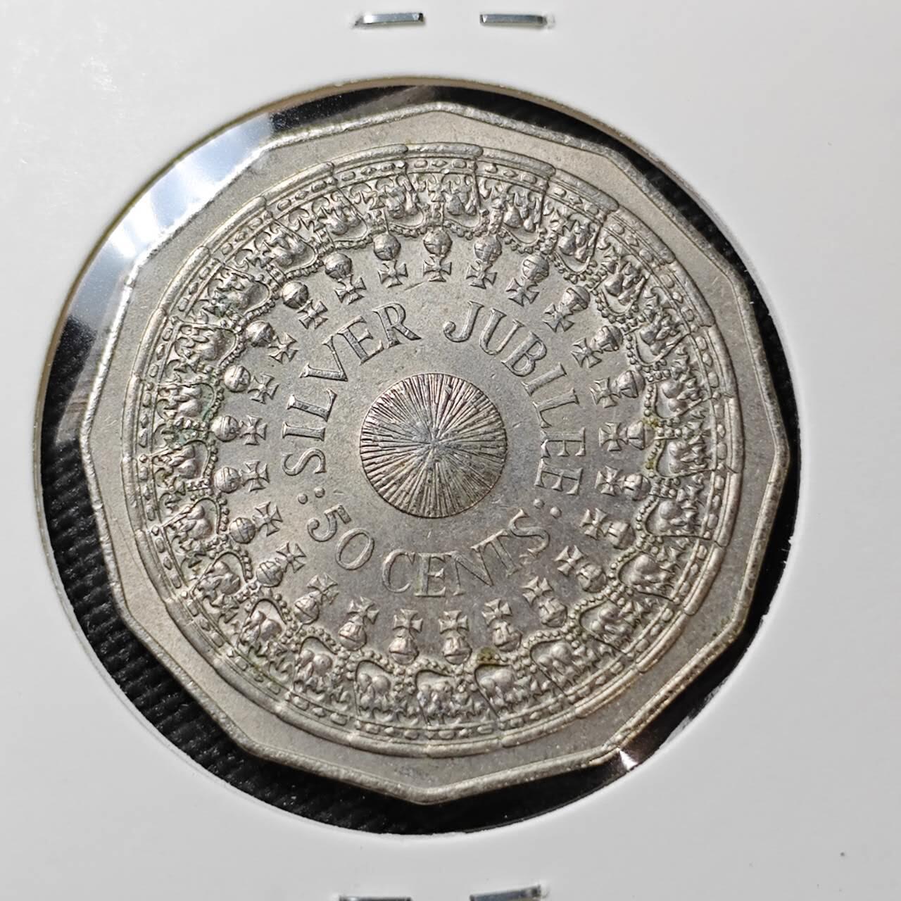 KK钱币收藏小铺 《套币 好品/批量散币专场》  2月预留时间 周末发货 1977  澳大利亚50便士纪念币