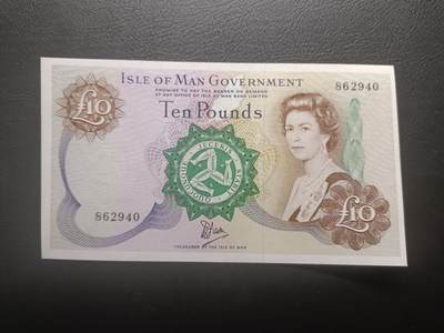 2026首期，总第211期 - 马恩岛1972版10镑AUNC，嘉德大勋章女王和19世纪的匹尔堡