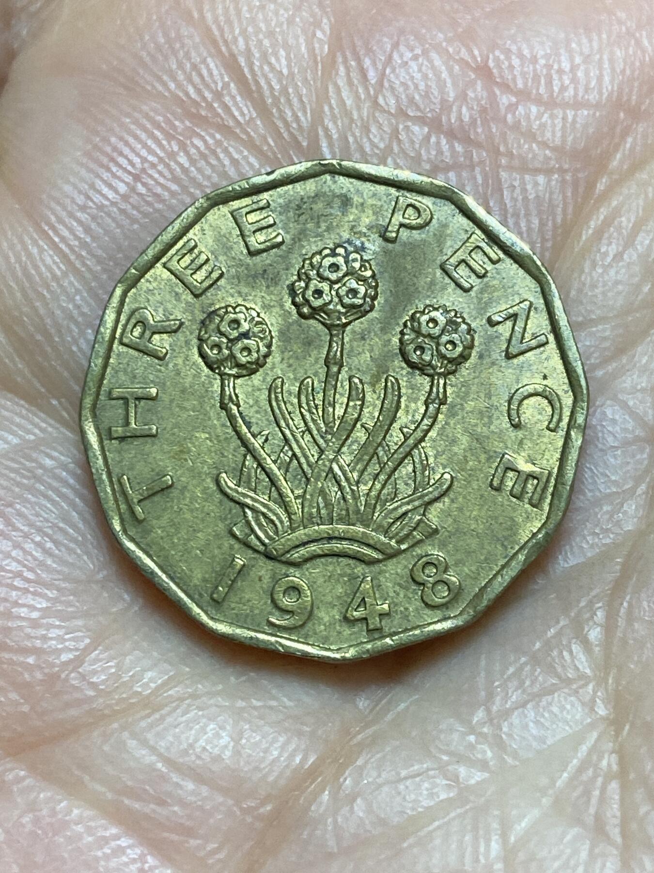 2026年第一场(总第一百七十场）外国好品散币场(免佣金) 英国🇬🇧1948年3便士(乔治六世第一版，关门年)