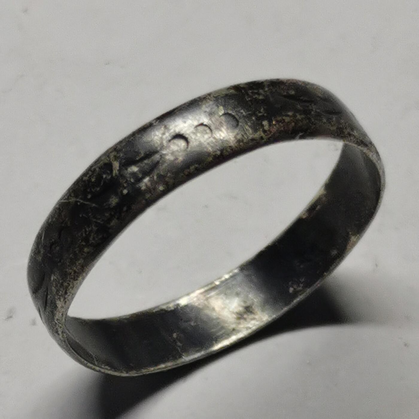 杂件专场91期 清末民国纹银款戒指