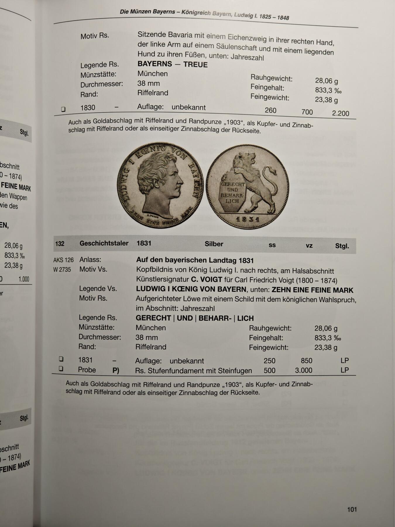 【德藏】世界币章拍卖第159期(元旦专场拍卖) 近乎全新 巴伐利亚1800-1925钱币目录 硬壳精装 全彩铜版纸印刷