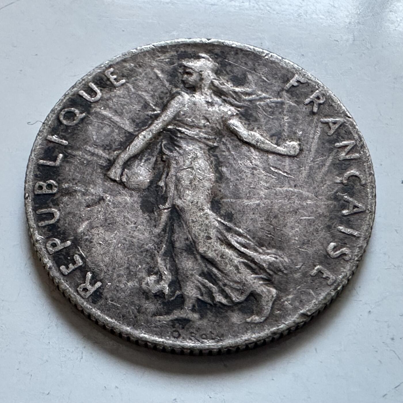 🌹外币初藏🌹🐯2025年第147场  每周二四六晚8️⃣点 接代拍 法国1917年50分银币