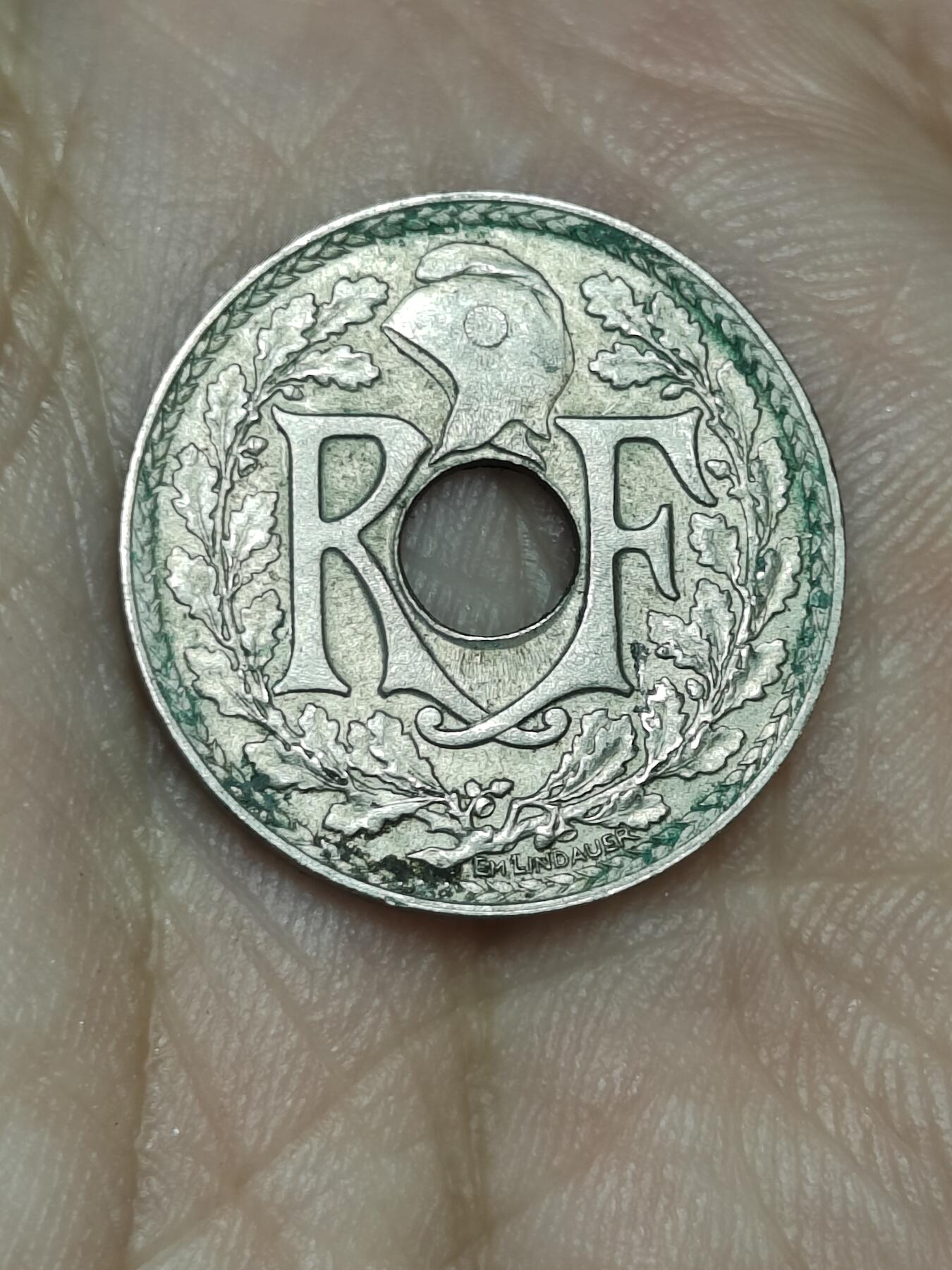 2025年第一百四十三场(总第一百六十九场）外国好品散币场(免佣金) 较少见–法兰西第三共和国1918年5生丁(第四版，大直径5生丁)