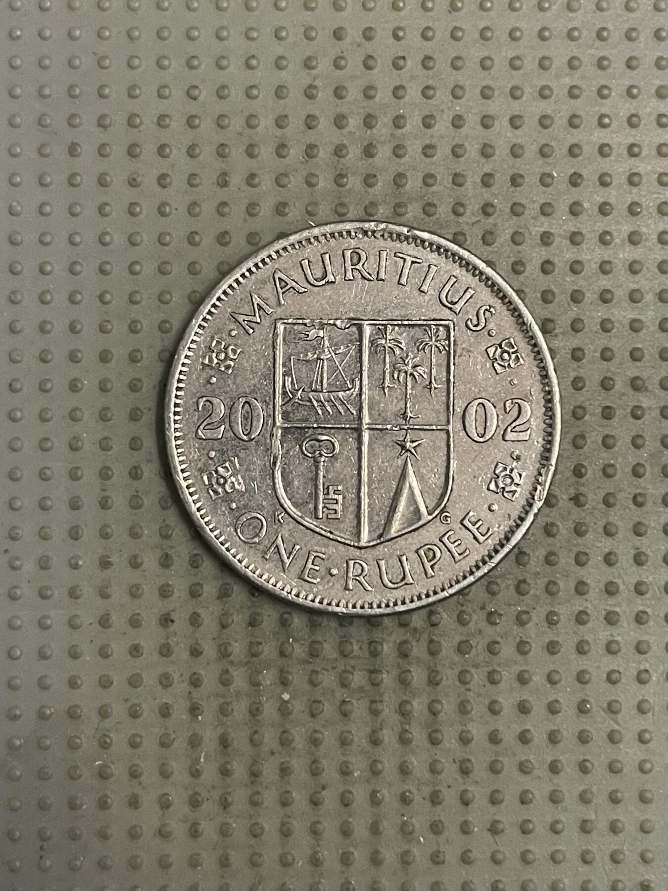 2025年第150场各国散币拍卖（总第150场） 毛里求斯2002年1卢比