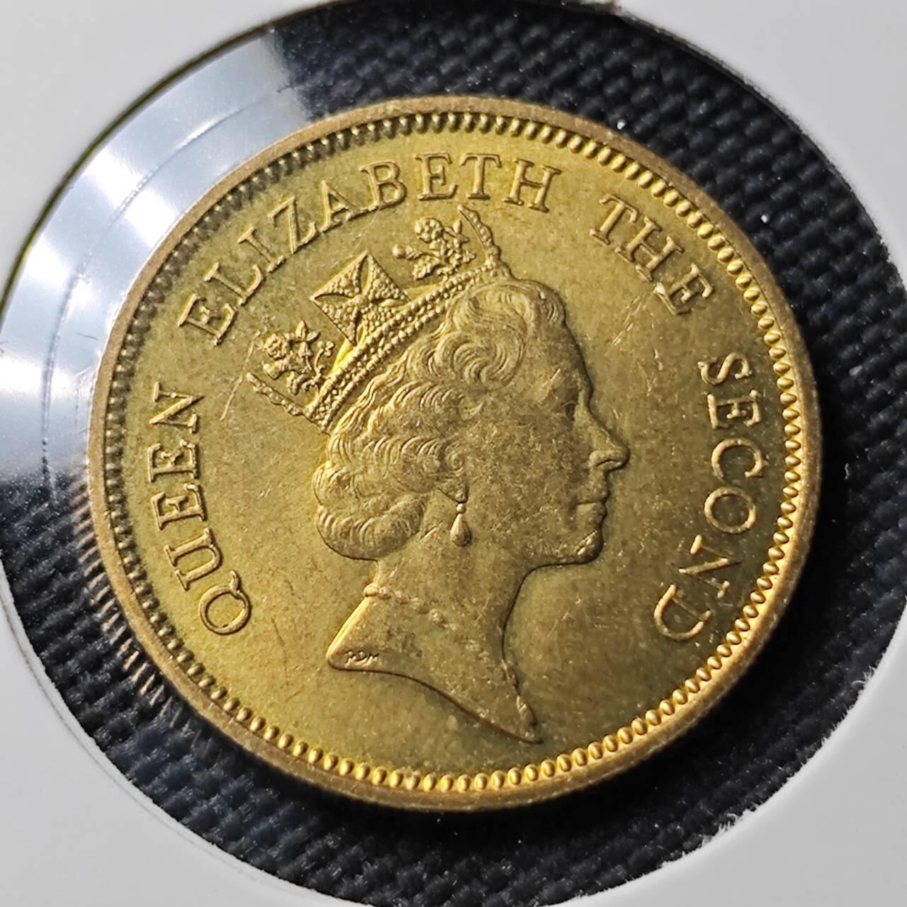 KK钱币收藏小铺 《套币 好品/批量散币专场》  2月预留时间 周末发货  1990香港5毫铜币