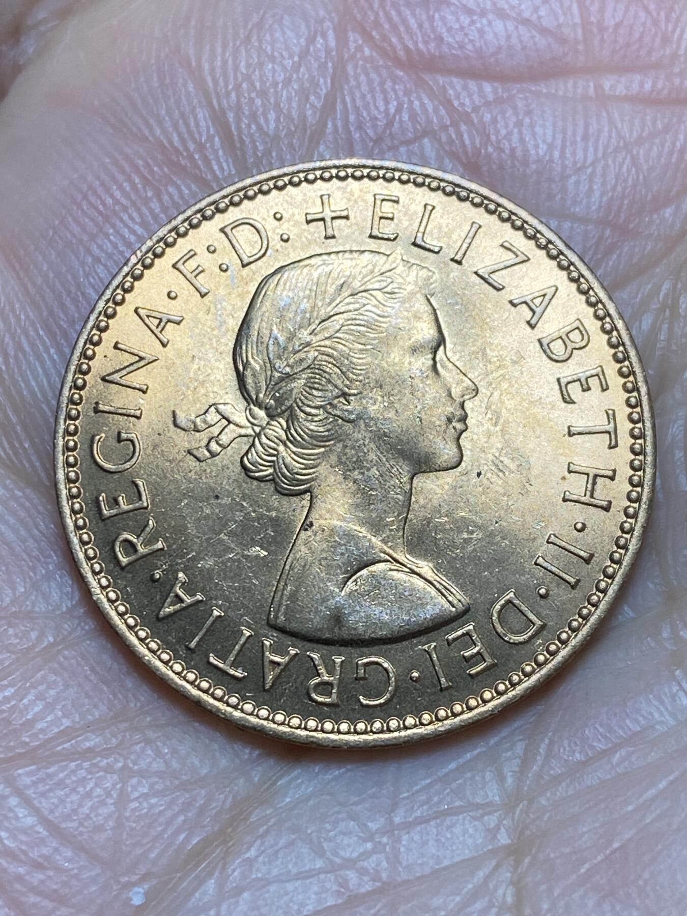 2026年第一场(总第一百七十场）外国好品散币场(免佣金) 原光好品–英国🇬🇧1967年半便士(伊丽莎白二世青年桂冠第二版，普制币关门年)