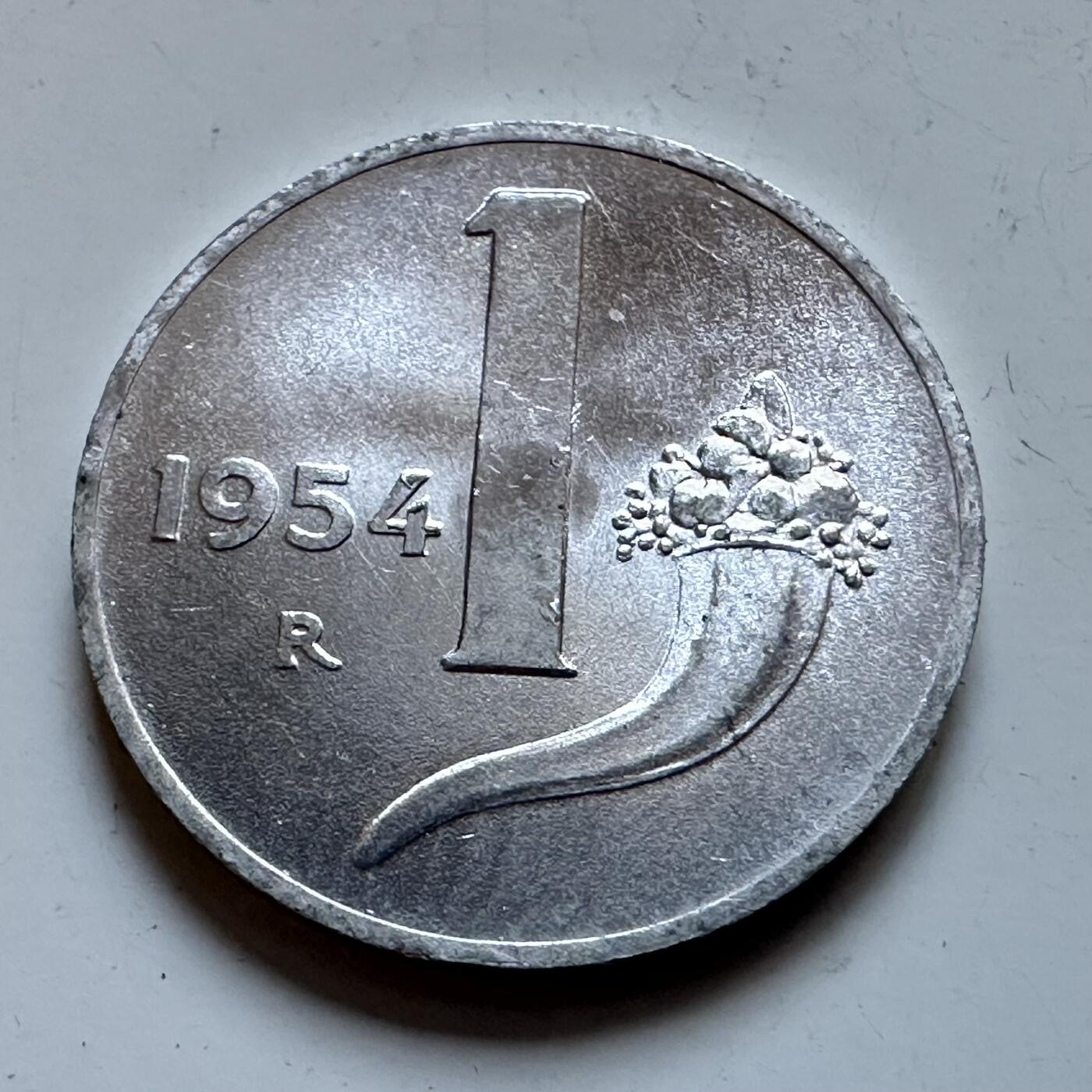 🌹外币初藏🌹🐯2025年第147场  每周二四六晚8️⃣点 接代拍 意大利1954年一里拉