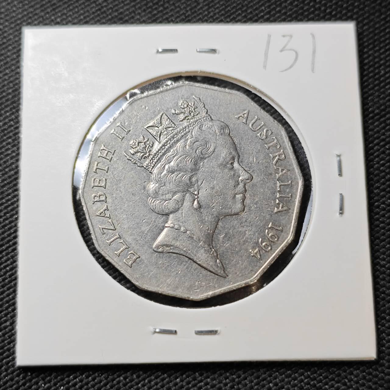 KK钱币收藏小铺 《套币 好品/批量散币专场》  2月预留时间 周末发货 1994  澳大利亚50便士纪念币