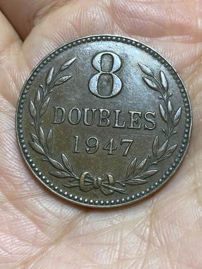 2026年第一场(总第一百七十场）外国好品散币场(免佣金) - 英属根西岛🇬🇬1947年8道布(第三版，乔治六世时期，H标喜敦厂造)