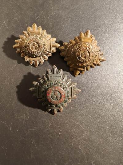 老王徽章第172期 - 英国巴斯星军衔配饰一组3枚    一战时期