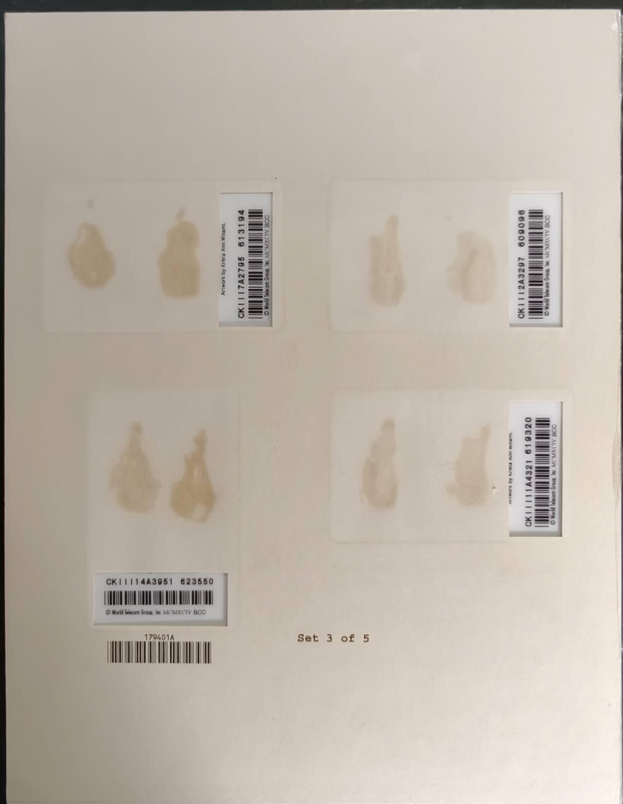 公藏第60期裸卡拍卖 美国密码卡【猫王】4枚原封套新卡。