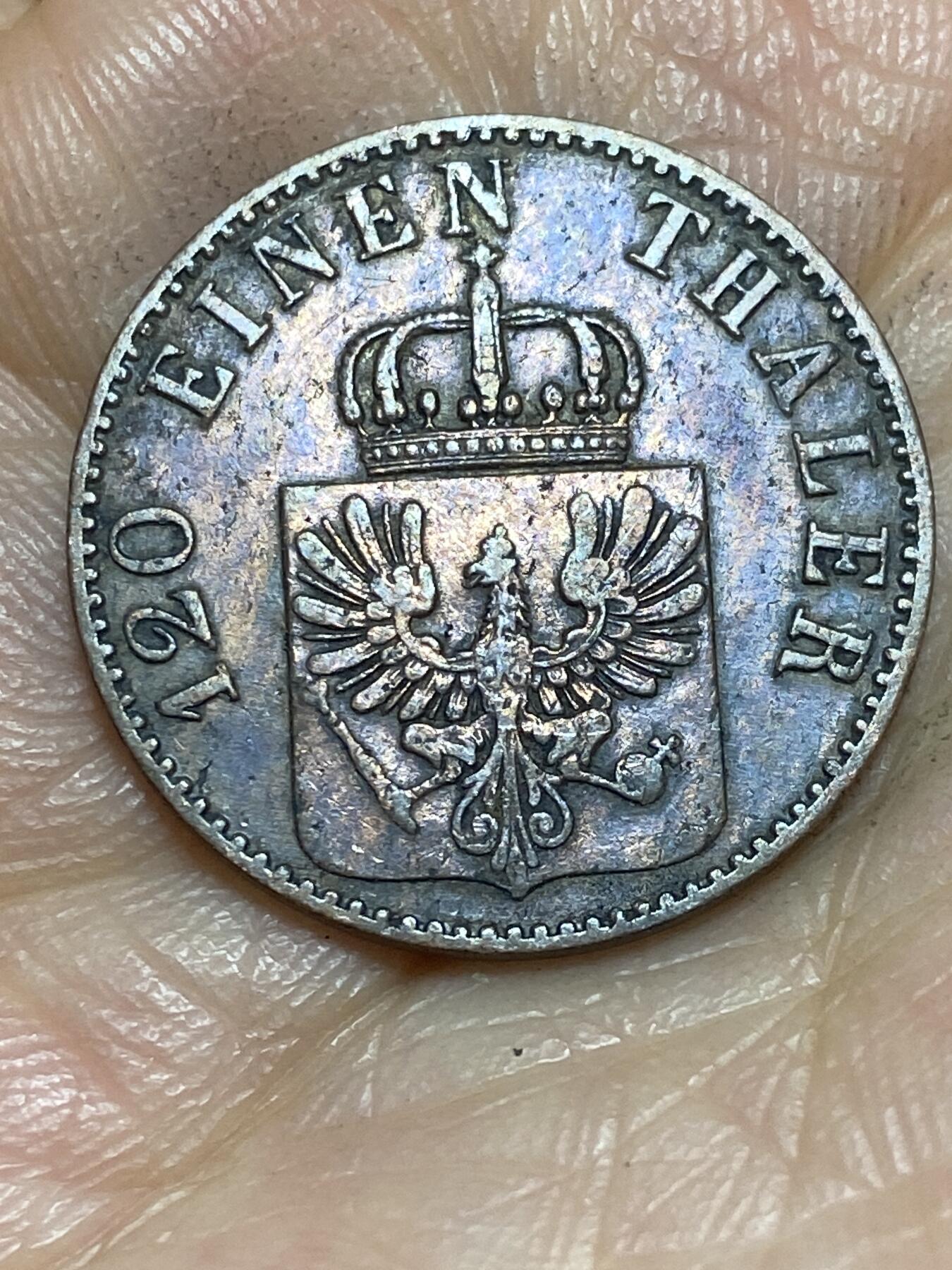 2026年第一场(总第一百七十场）外国好品散币场(免佣金) 好品–德意志邦国–普鲁士王国1865年3芬妮(威廉一世时期，A标柏林造)