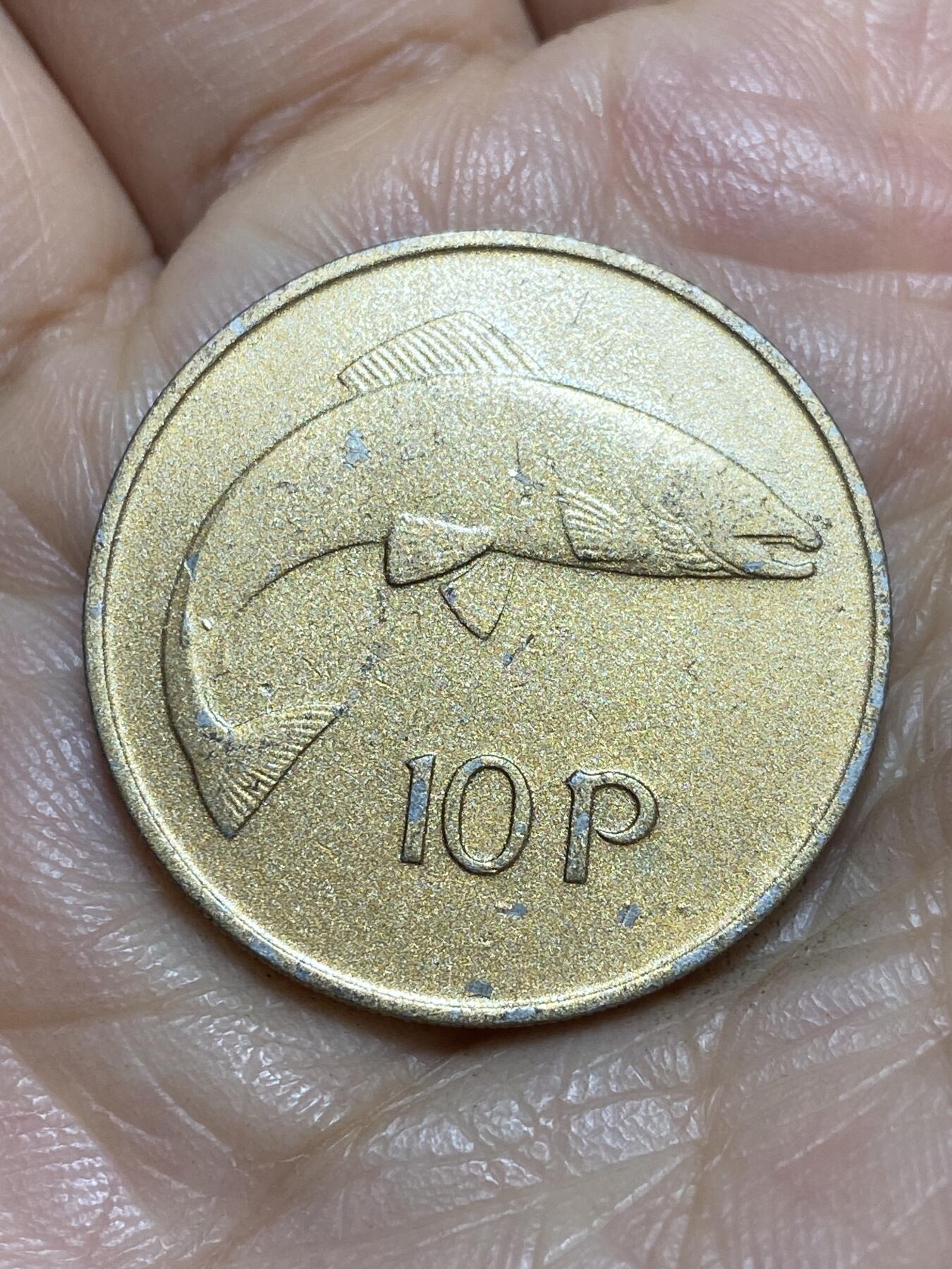 2026年第一场(总第一百七十场）外国好品散币场(免佣金) 有金色镀层–爱尔兰🇮🇪1973年10便士(共和国时期第二套第一版)