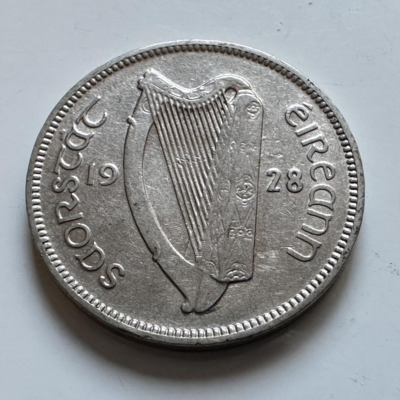 🌹外币初藏🌹🐯2025年第147场  每周二四六晚8️⃣点 接代拍 爱尔兰1928年6便士