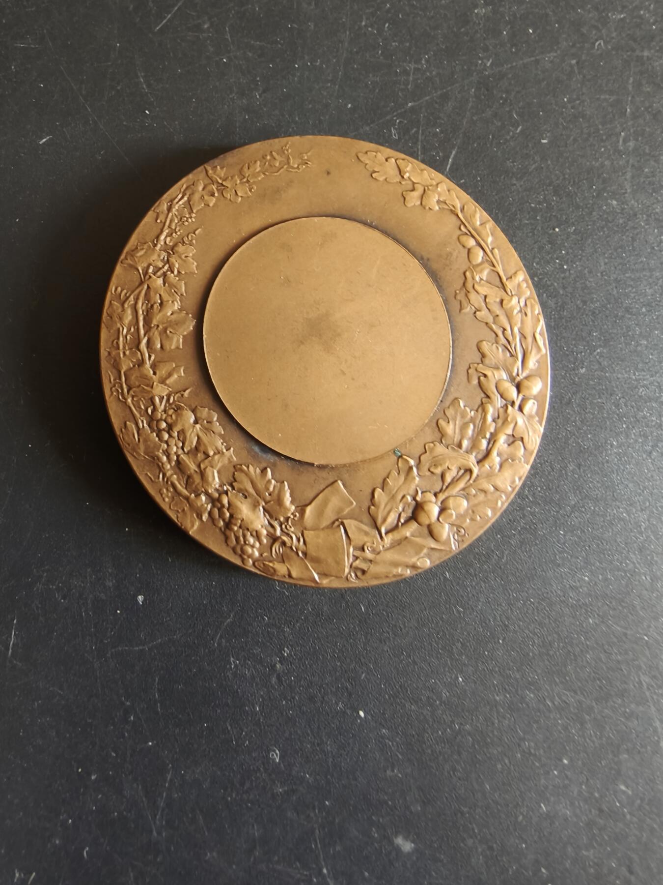 老王徽章第172期 法国农业委员会大铜章    原盒    直径50mm   重量61.9g