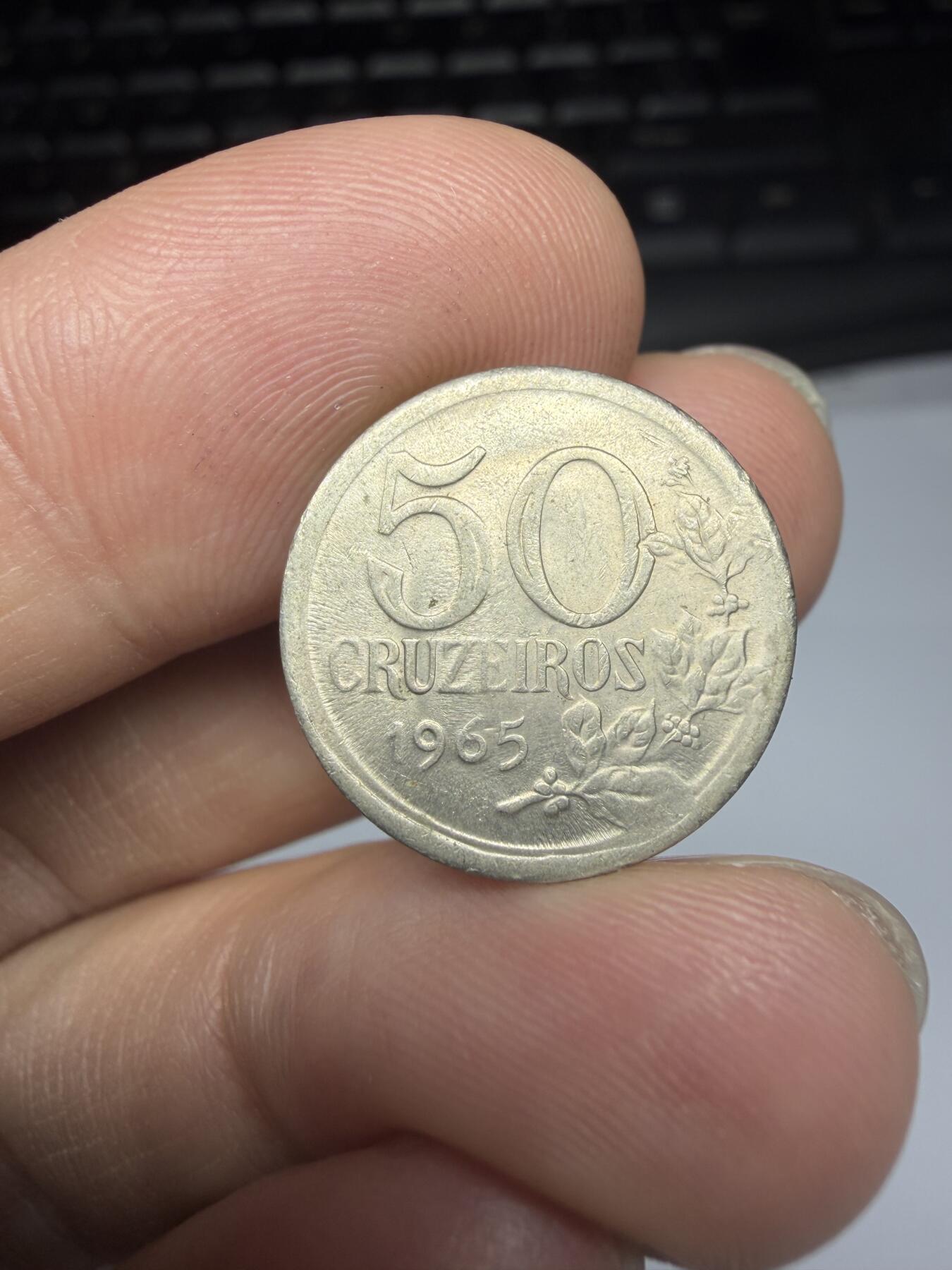 2025年集古藏今外币拍卖第十一期-第5场—（总第295拍），可以寄存60天，满160元包邮。 1965年巴西50分