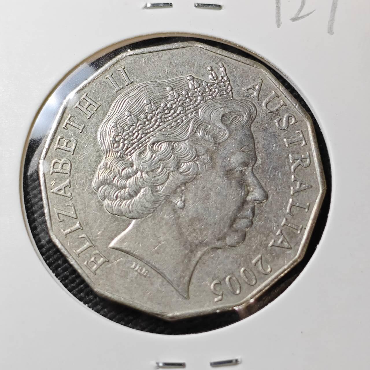 KK钱币收藏小铺 《套币 好品/批量散币专场》  2月预留时间 周末发货 2005  澳大利亚50便士纪念币