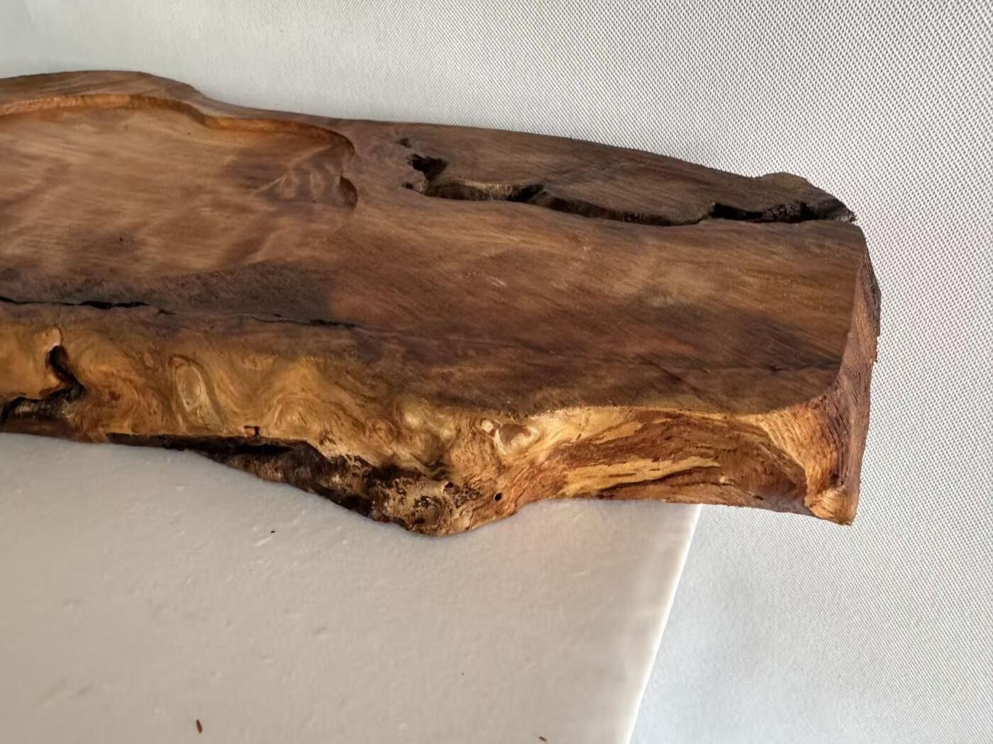 零元拍：1227-3香杉木老根榴茶盘，尺寸约：560/290/180/厚35MM，满花满瘤，药香满鼻，无漆无蜡