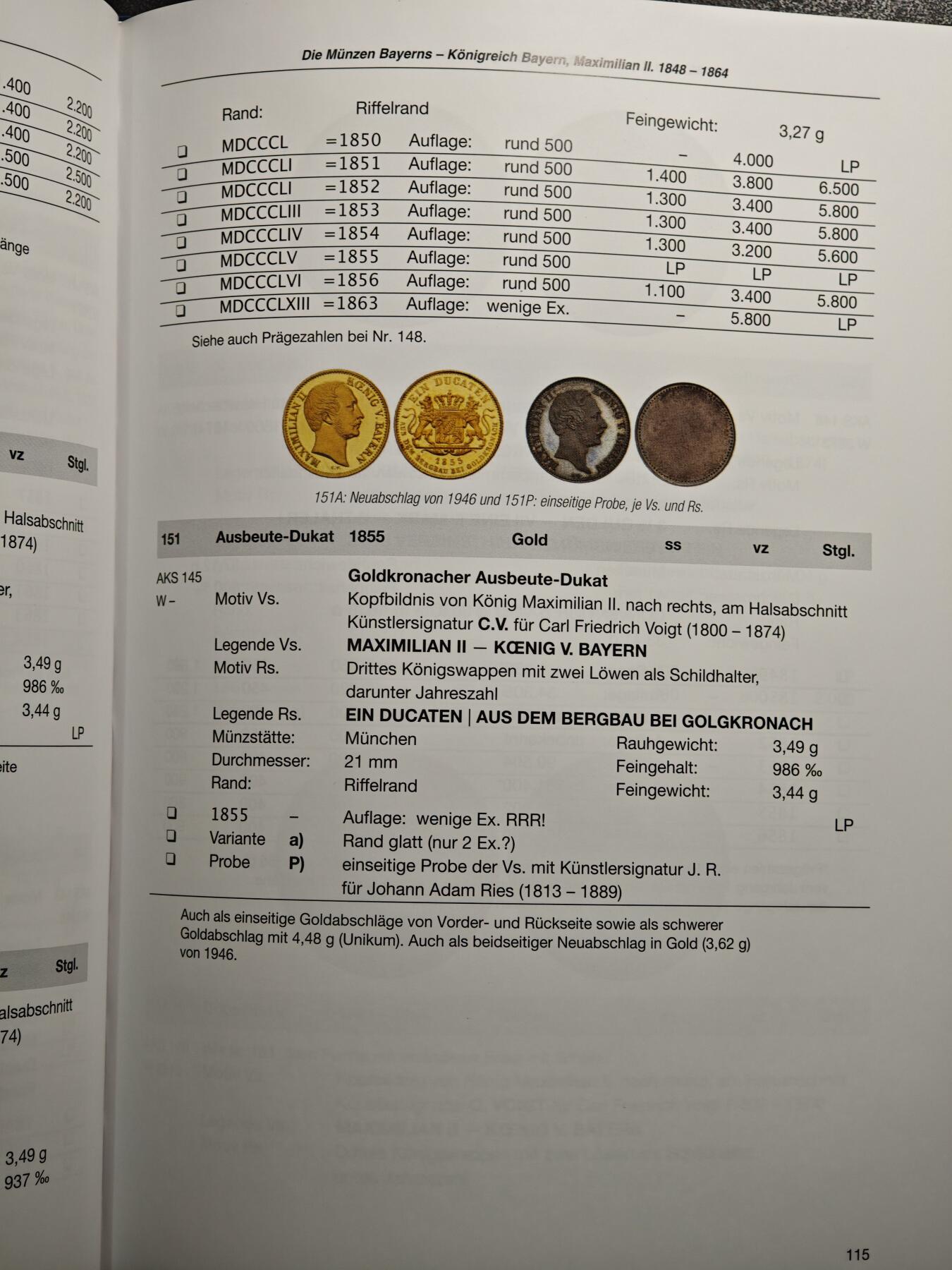 【德藏】世界币章拍卖第159期(元旦专场拍卖) 近乎全新 巴伐利亚1800-1925钱币目录 硬壳精装 全彩铜版纸印刷