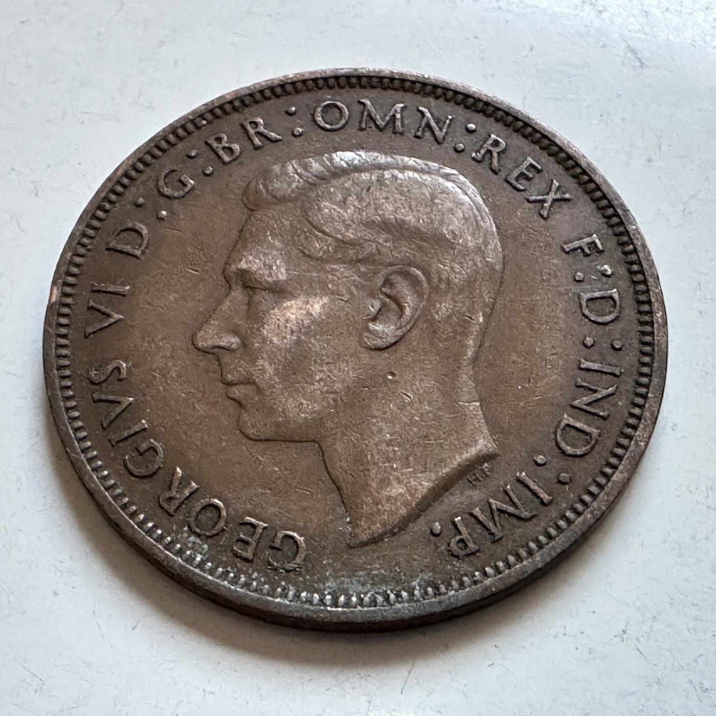 🌹外币初藏🌹🐯2025年第147场  每周二四六晚8️⃣点 接代拍 英国1946年一便士 