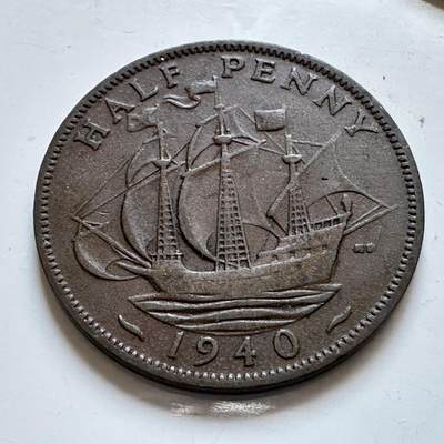 🌹外币初藏🌹🐯2025年第147场  每周二四六晚8️⃣点 接代拍 - 英国1940年半便士