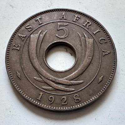 🌹外币初藏🌹🐯2025年第147场  每周二四六晚8️⃣点 接代拍 - 英属东非1928年五分