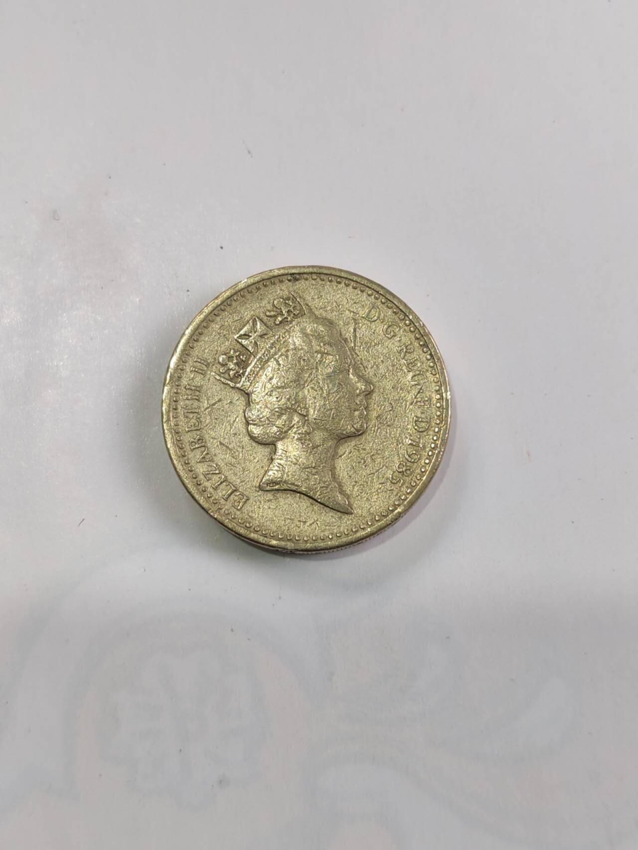 专场 英国1英镑圆形硬币（威尔士韭葱版）