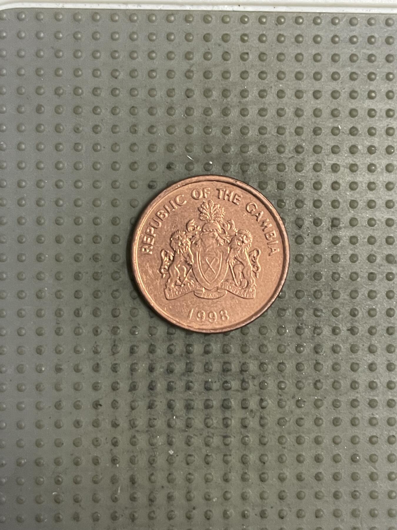 2025年第150场各国散币拍卖（总第150场） 冈比亚1998年1布图