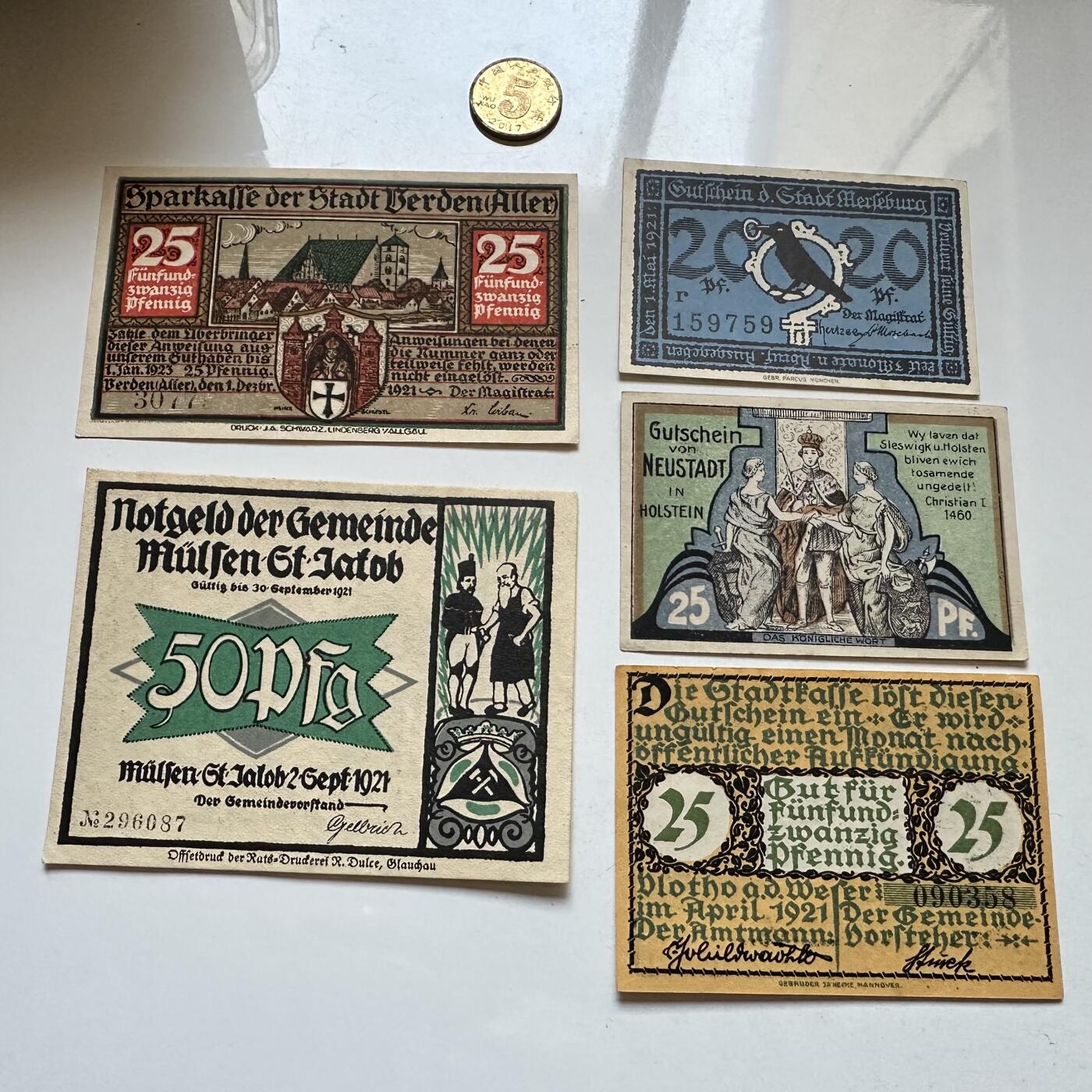 🌹外币初藏🌹🐯2025年第147场  每周二四六晚8️⃣点 接代拍 德国一战时期紧急币—14