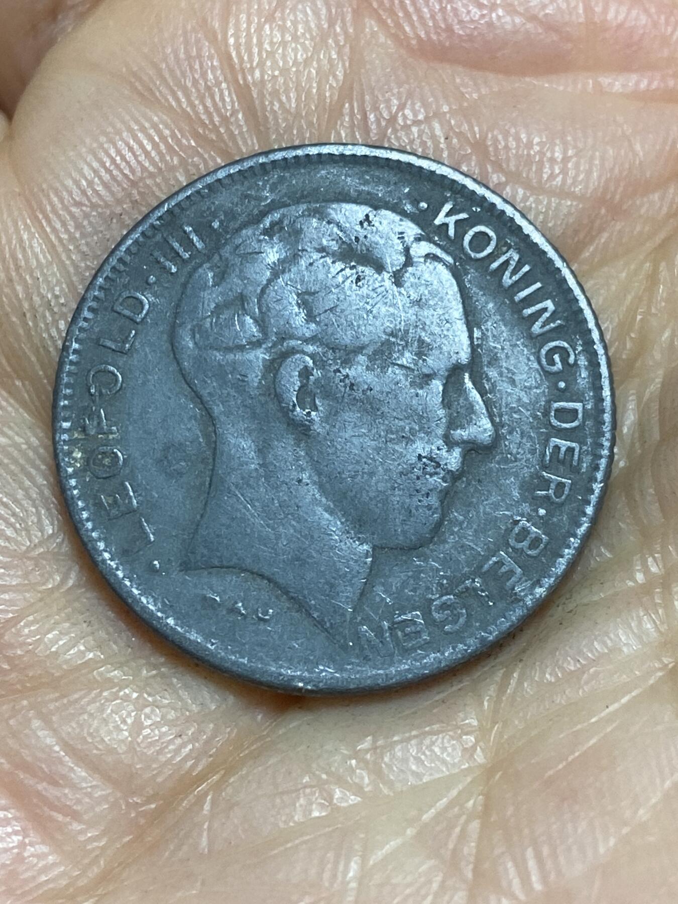 2026年第一场(总第一百七十场）外国好品散币场(免佣金) 比利时🇧🇪1941年5法郎(二战德国占领时期，荷语版)