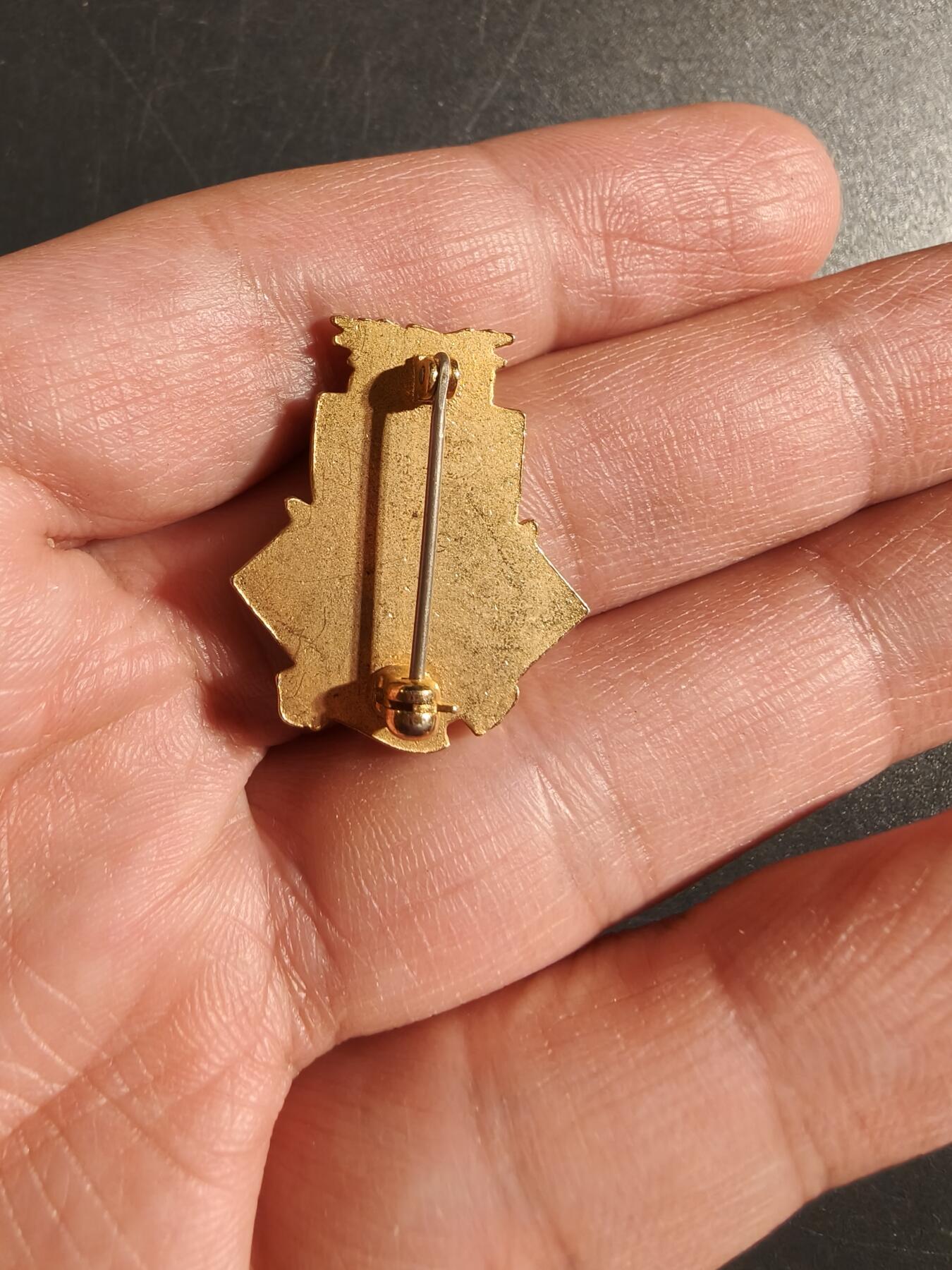 老王徽章第172期 美国通信兵学校证章    二战时期横针版   