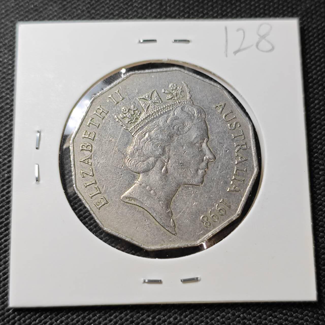 KK钱币收藏小铺 《套币 好品/批量散币专场》  2月预留时间 周末发货  1998 澳大利亚50便士纪念币