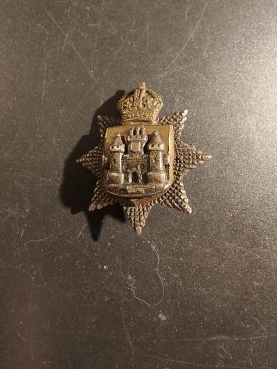 老王徽章第172期 - 英国东萨里步兵团领章    一战时期