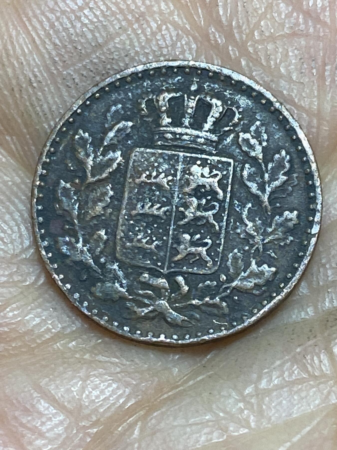 2026年第一场(总第一百七十场）外国好品散币场(免佣金) 稀少品种–德意志邦国–符腾堡王国1862年1/2克鲁泽(威廉一世时期)