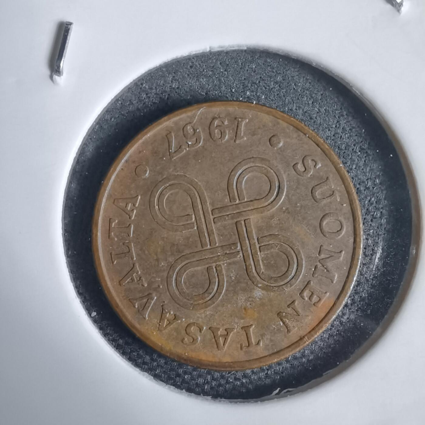 沼泽如烟--第949场 芬兰1967年1芬尼