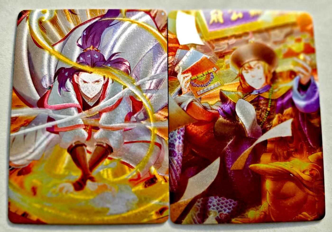 卡牌限时027期专场（11号晚22点截拍） 那么有名-金庸漫画测试卡张无忌韦小宝粗闪*2张